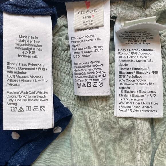 J.Crew Crewcuts Lot of 3 Bottoms Shorts Skort Skirt Leggings Summer Vacation 3T - Picture 11 of 11